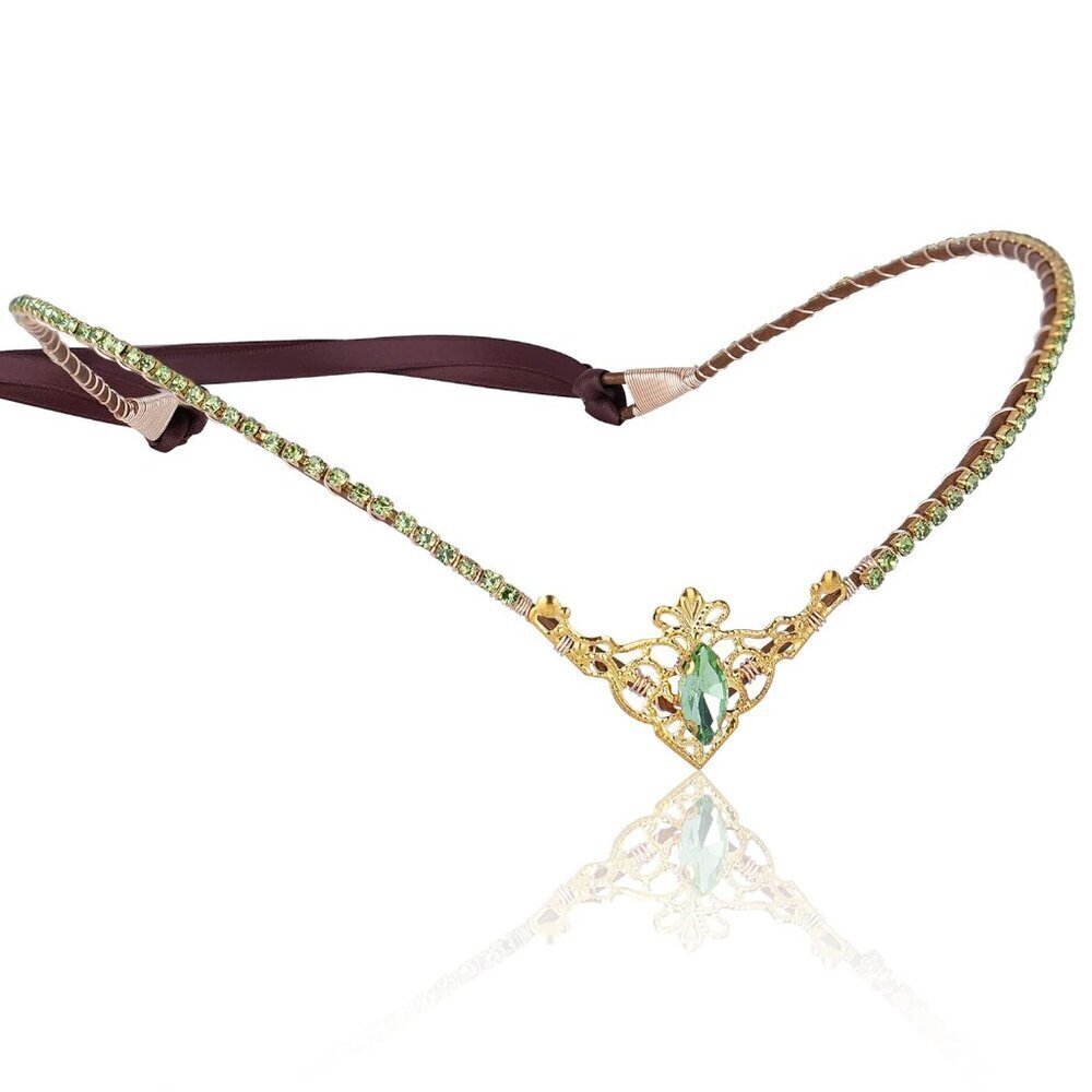 Handmade Fairy Tiara Crystal Crown for Weddings Cosplay Elf Costume Women
